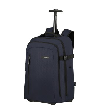 Samsonite Zaino morbido con ruote per laptop Roader da 28 litri, blu scuro