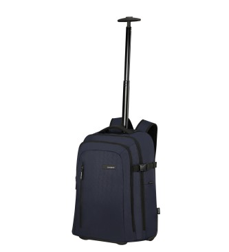 Samsonite Zaino morbido con ruote per laptop Roader da 28 litri, blu scuro