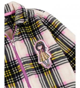 Santoro Love at First Sight Multicolour Checked Long Sleeve Coat