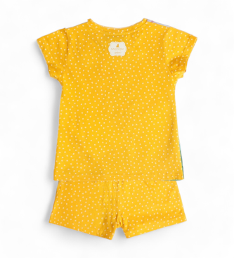 Santoro Pyjama  manches courtes jaune Be Kind to Yourself