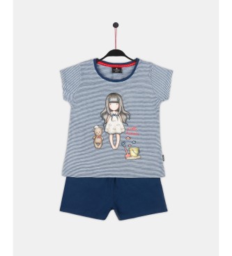 Aznar Innova Hello Summer kortrmet pyjamas med korte rmer til piger