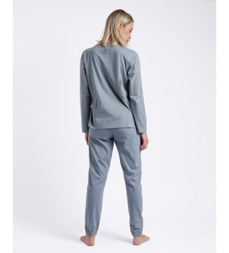 Santoro Pijama de manga comprida Just In Case azul