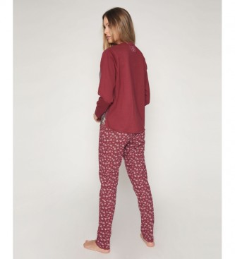 Santoro Little Wings pyjamas burgundy, grey
