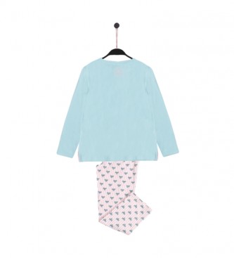Santoro Pijama quebra-nozes de manga comprida azul