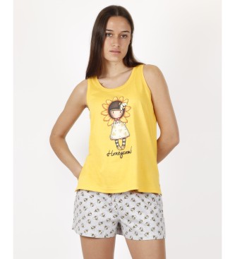 Aznar Innova Women's Honeycomb Suspender Pajamas
