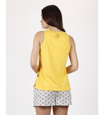 Aznar Innova Women's Honeycomb Suspender Pajamas