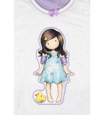 Santoro Pyjama Little Duck 54473 blanc, violet