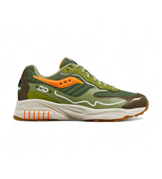 Saucony 3D Grid Hurricane green shoes