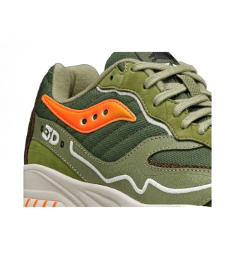 Saucony 3D Grid Hurricane green shoes