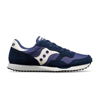Saucony Navy Dxn Trainer Leather Sneakers