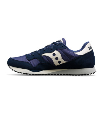 Saucony Navy Dxn Trainer Leather Sneakers