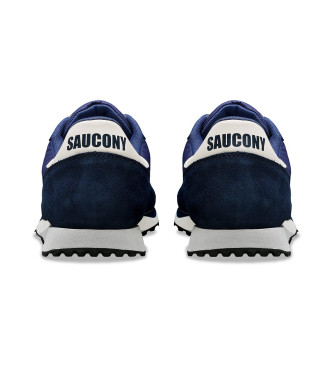 Saucony Navy Dxn Trainer Leren Sneakers
