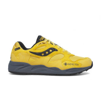 Saucony Grid Shadow 2 Chaussures en cuir jaune Esdemarca Store mode chaussures et accessoires chaussures de grandes marques et chaussures de createurs