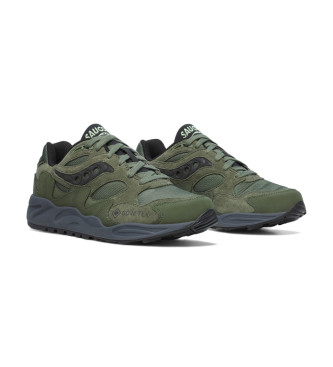 Saucony Sapatos de couro Grid Shadow 2 verde