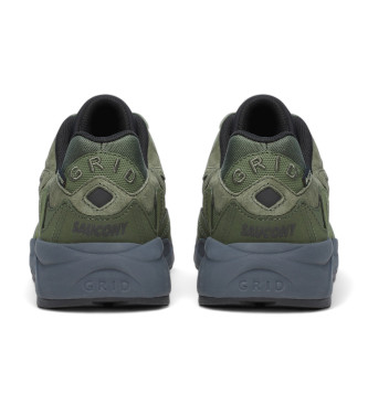 Saucony Grid Shadow 2 Leren Schoenen groen