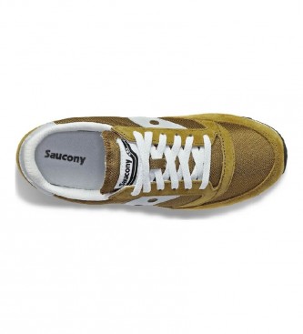 Saucony Sneakers Jazz 81 in pelle verde giallastro
