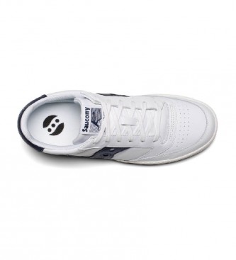 Saucony Jazz Court leather sneakers white, navy