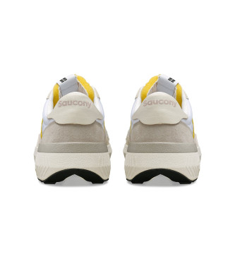 Saucony Leren sneakers Jazz Nxt wit, geel