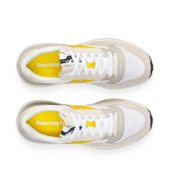 Saucony Leren sneakers Jazz Nxt wit, geel