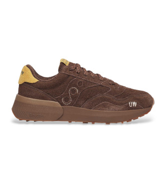 Saucony Jazz NXT Turnschuhe aus braunem Leder