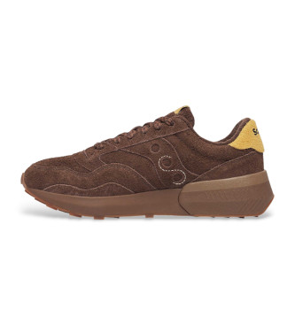 Saucony Jazz NXT Turnschuhe aus braunem Leder