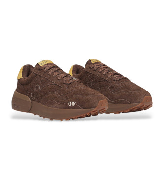 Saucony Jazz NXT Turnschuhe aus braunem Leder