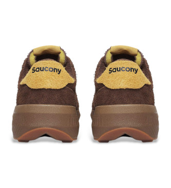 Saucony Jazz NXT Turnschuhe aus braunem Leder