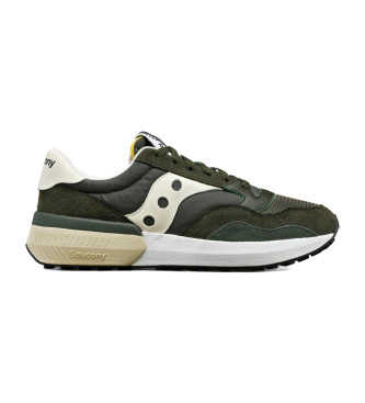 Saucony Jazz Nxt green leather trainers