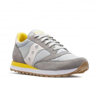 Saucony Sneakers in pelle Jazz Original grigio, giallo