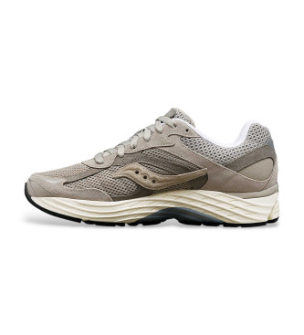 Saucony Progrid Omni 9 leren schoenen grijs