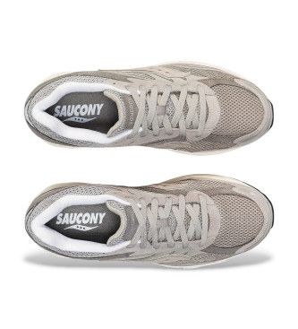 Saucony Progrid Omni 9 leren schoenen grijs