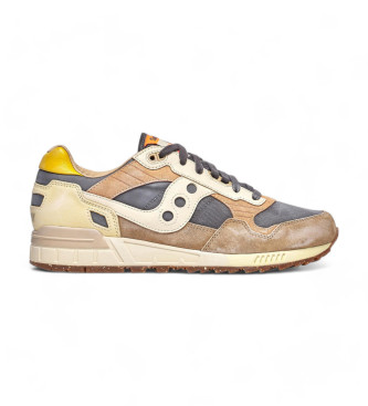 Saucony Shadow 5000 beige leren sportschoenen