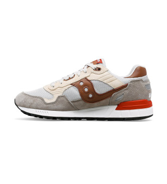 Saucony Shadow 5000 Leather Sneakers grey, brown