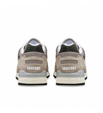 Saucony Sneaker Shadow 5000 in pelle grigia