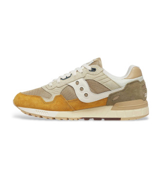 Saucony Bruine Shadow 5000 Leren Sneakers