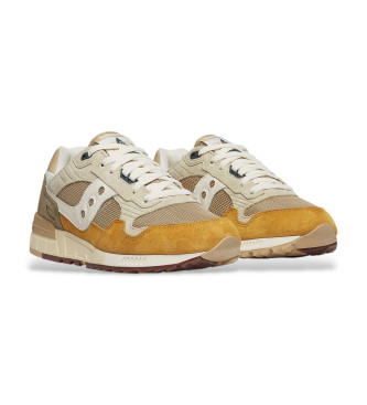 Saucony Brown Shadow 5000 Leather Sneakers