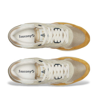 Saucony Bruine Shadow 5000 Leren Sneakers