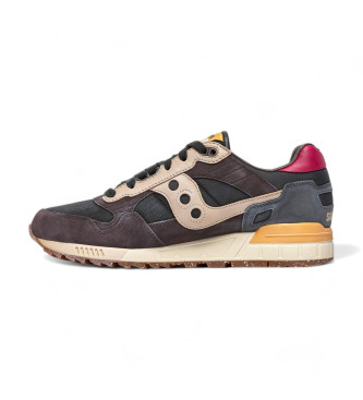 Saucony Tnis Shadow 5000 em pele preto