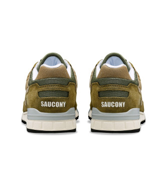 Saucony Chaussures en cuir vert Shadow 5000