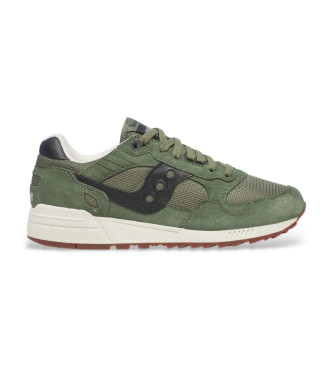 Saucony Chaussures en cuir vert Shadow 5000
