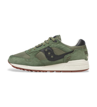 Saucony Chaussures en cuir vert Shadow 5000