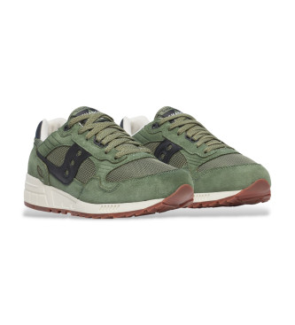 Saucony Chaussures en cuir vert Shadow 5000
