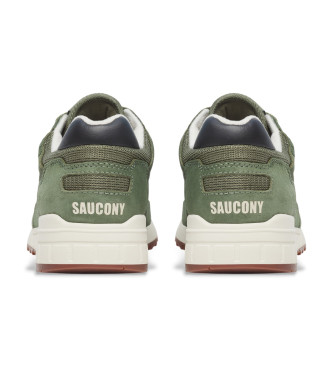 Saucony Chaussures en cuir vert Shadow 5000