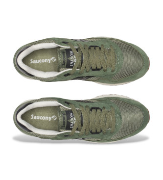 Saucony Chaussures en cuir vert Shadow 5000