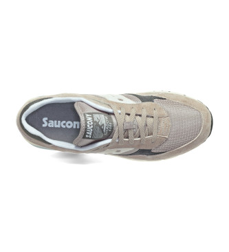 Saucony Sneaker Shadow 6000 in pelle grigia
