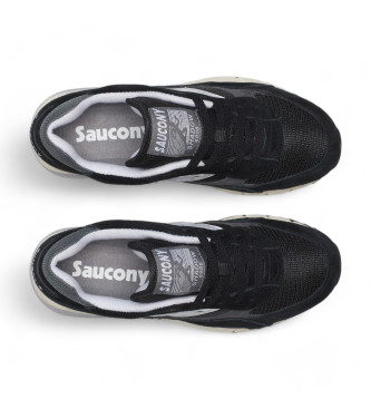 Saucony Shadow 6000 Leren Sneakers zwart