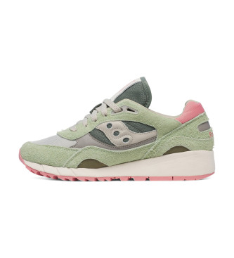 Saucony Sapatilhas de couro verde Shadow 6000