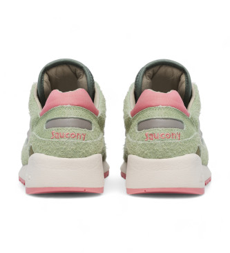 Saucony Sapatilhas de couro verde Shadow 6000