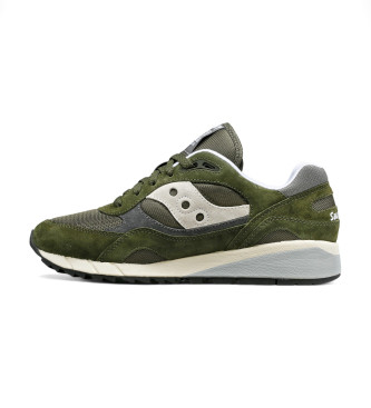 Saucony Shadow 6000 zelene usnjene športne copate