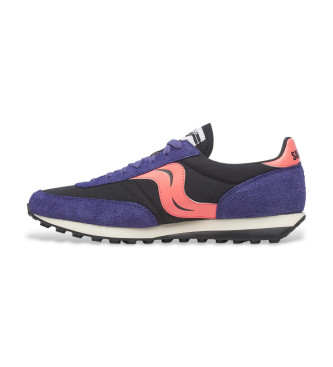 Saucony Sneakers Trainer 80 Original in pelle lilla e nera